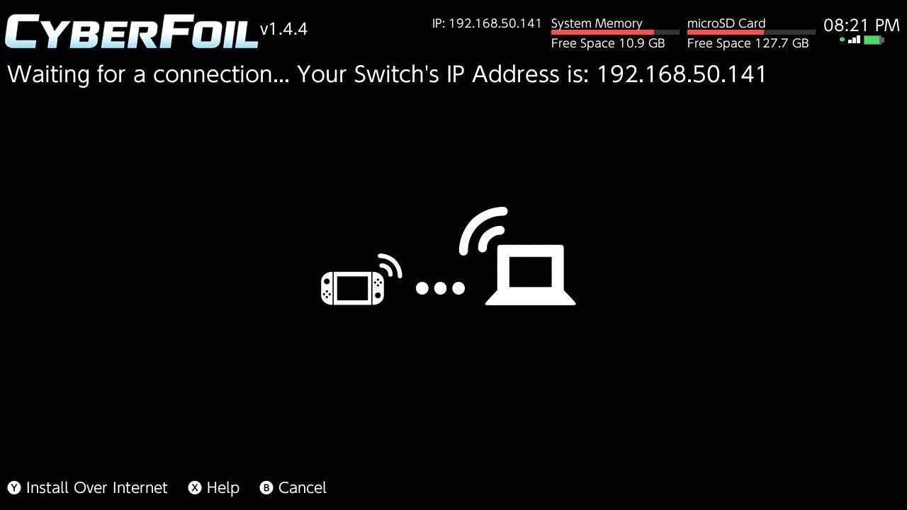 CyberFoil on Nintendo Switch, screenshot 3